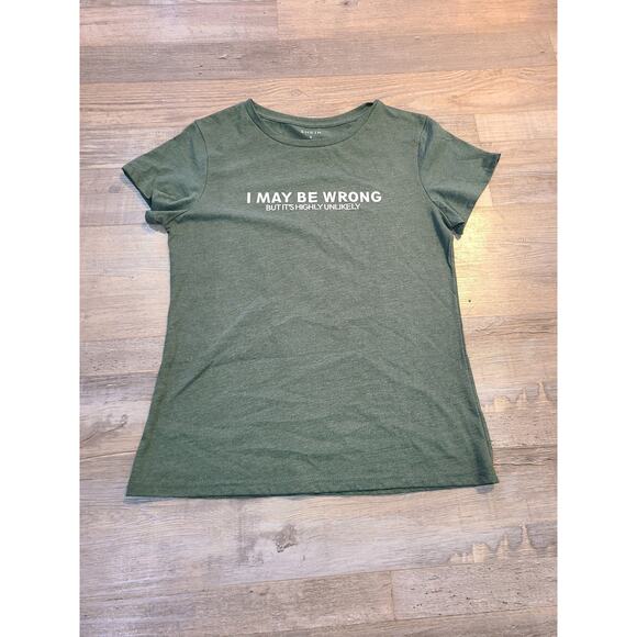 Shein small women's sage green graphic tee - Picture 1 of 6